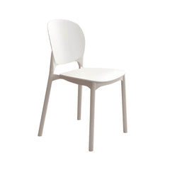 Stackable Scandinavian Side Chair with Open Back and Plastic & Acrylic Material Dining Chairs