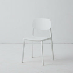 1 Piece Scandinavian Plastic & Acrylic Open Back Kitchen & Dining Side Chair Dining Chairs