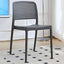 Stackable modern plastic and acrylic side chair for kitchen and dining use