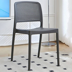 Modern Stackable Plastic & Acrylic Side Chair for Kitchen & Dining Dining Chairs