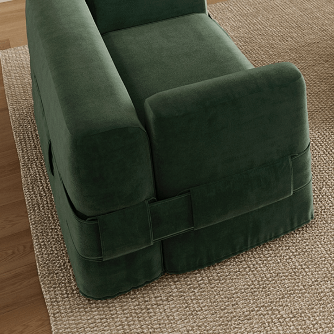 Luxurious Modern Minimalist Sofa Set with Ergonomic Armrests and High-Quality Velvet Fabric