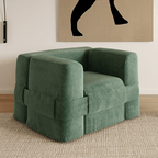 Luxurious Modern Minimalist Sofa Set with Ergonomic Armrests and High-Quality Velvet Fabric