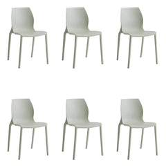 Modern Scandinavian Style Stackable Plastic & Acrylic Chair for Kitchen & Dining Dining Chairs