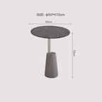 Modern terrazzo coffee table with stylish design, perfect for cozy living spaces