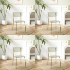 Transparent acrylic dining chair with modern design, perfect for living room and kitchen seating