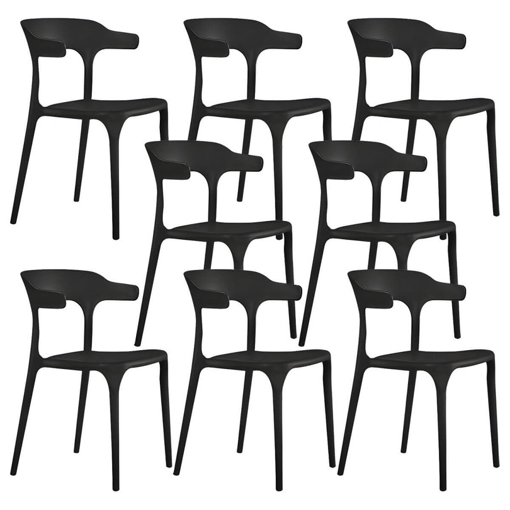 Acrylic Nordic dining chair with backrest and armrests, featuring clear acrylic legs