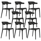 Acrylic Nordic dining chair with backrest and armrests, featuring clear acrylic legs
