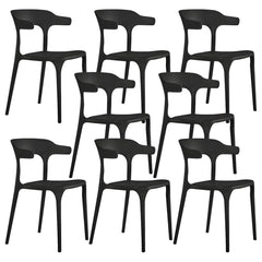 Nordic Backrest Armrest Acrylic Chair with Acrylic Legs for Dining Room Dining Chairs