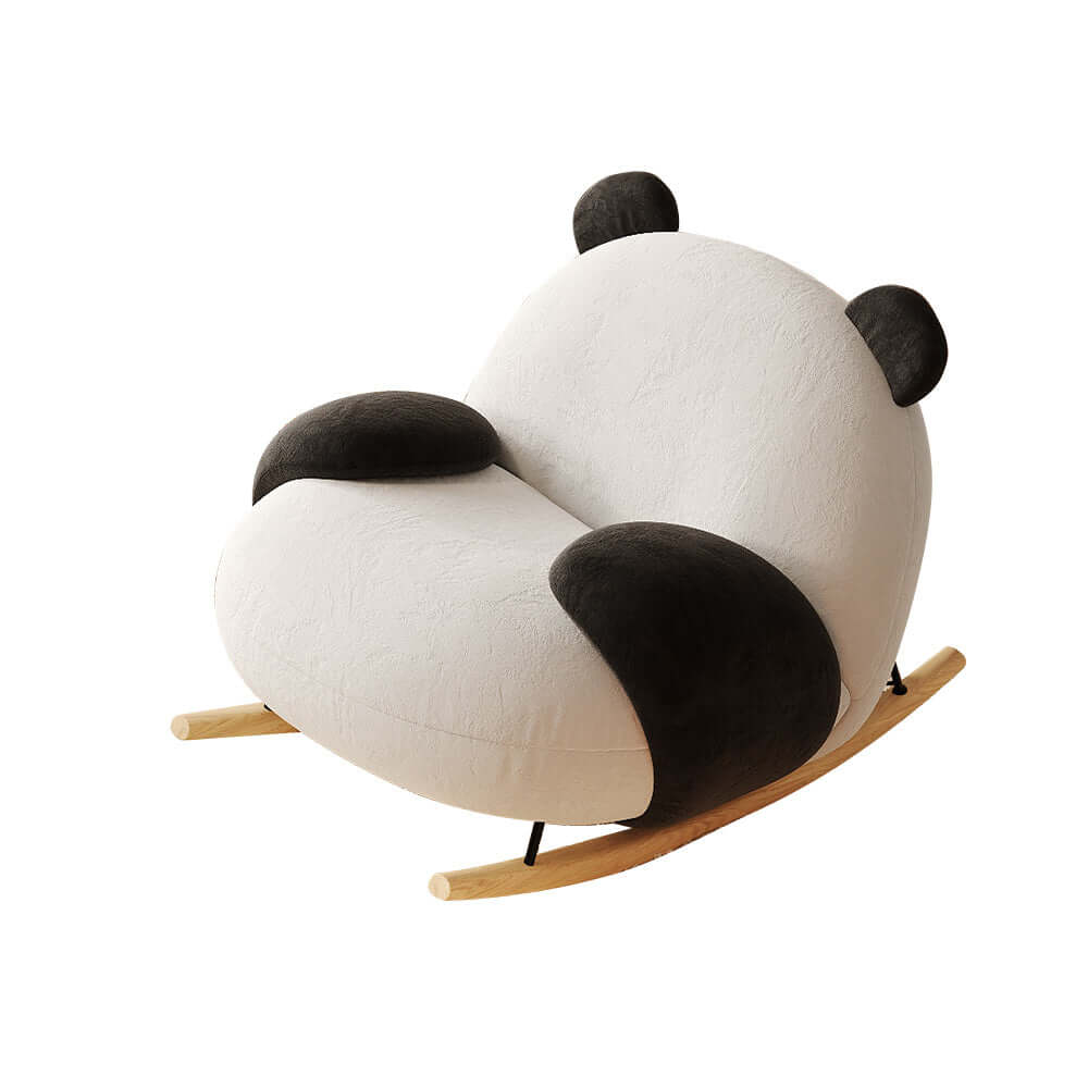 Kids panda rocking chair sofa with cartoon design for comfortable lounge seating
