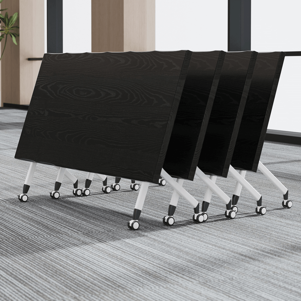 Foldable minimalist conference table perfect for business meetings and training sessions