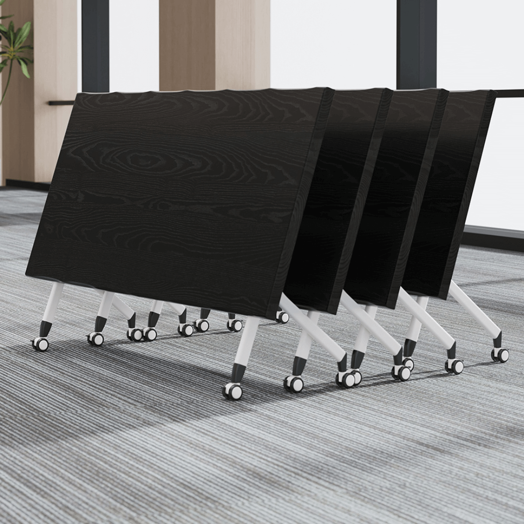 Foldable minimalist conference table perfect for business meetings and training sessions