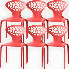 Nordic Armrest Backrest Acrylic Chair with Acrylic Legs for Dining Room Dining Chairs