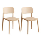 Scandinavian style stackable plastic and acrylic side chair for kitchen and dining