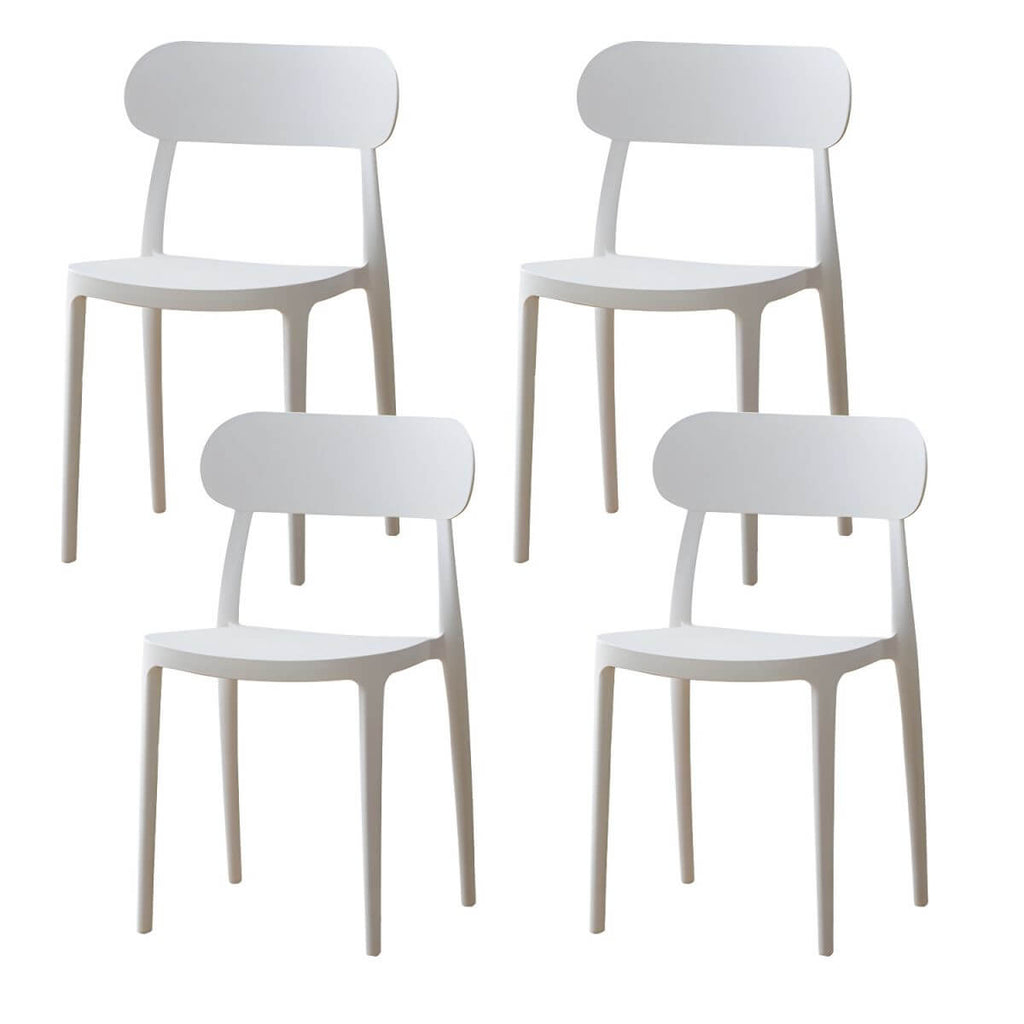 Modern Scandinavian dining chair made of plastic and acrylic, perfect for kitchen and dining areas