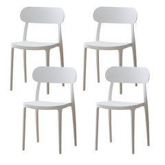 Modern Scandinavian Plastic & Acrylic Kitchen & Dining Chair Dining Chairs