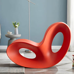 Contemporary Rocking Accent Chair Plastic & Acrylic Rocker Chair Rocking Chairs