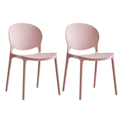 Modern Plastic Open Back Dining Side Chair 32"H Acrylic Dining Chair for Restaurant Dining Chairs