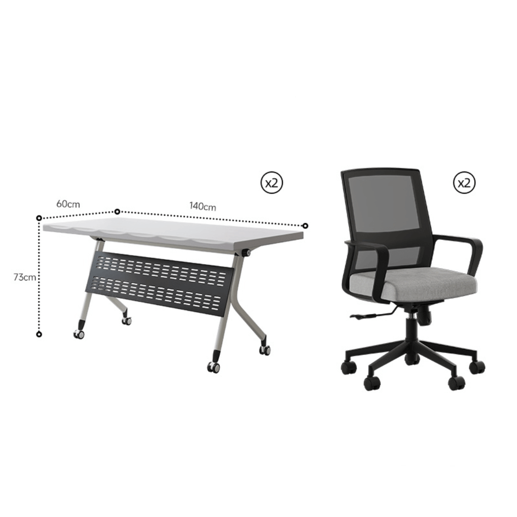 Foldable meeting table that is durable, lightweight, and easy to store