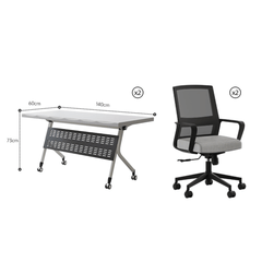Durable and Lightweight Foldable Meeting Table with Easy Storage Solution