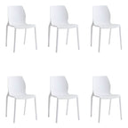 Stackable modern Scandinavian plastic and acrylic chair for kitchen and dining use