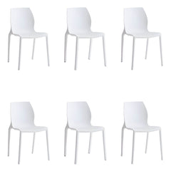 Modern Scandinavian Style Stackable Plastic & Acrylic Chair for Kitchen & Dining Dining Chairs