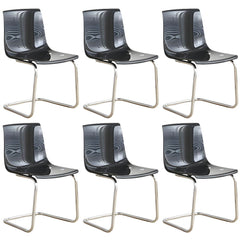Scandinavian Style Non-Upholstered Side Chair in Plastic & Acrylic Dining Chairs