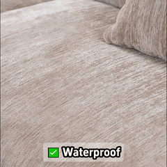 Contemporary Chenille Lounge Sofa with Removable Couch Cover