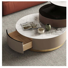 Nested Stacked Round Storage Coffee Table Set