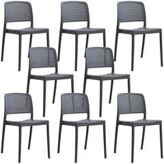 Modern Stackable Plastic & Acrylic Side Chair for Kitchen & Dining Dining Chairs