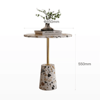 45cm terrazzo accent table with sophisticated design, perfect for home decor and easy placement