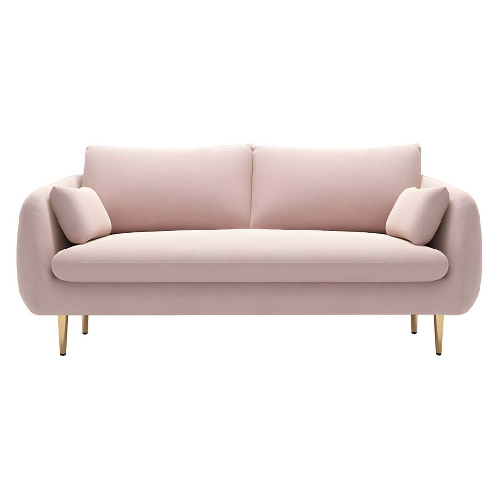 31.5-inch polyester blend tuxedo arm sofa with loose back, perfect for living room seating