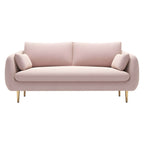 31.5-inch polyester blend tuxedo arm sofa with loose back, perfect for living room seating