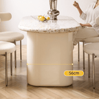 Terrazzo dining table combining premium quality with safety and stylish design