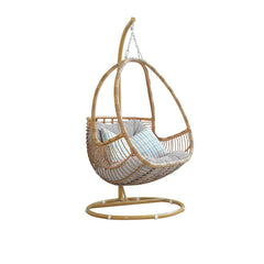 Tropical Unfinished Color Metal Stand Porch Swing with Stand, Pads & Chain for 2 Porch Swings