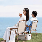 Foldable outdoor dining set with chairs and table, ideal for camping and backyard BBQs