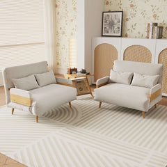 3-in-1 Futon Sofa Bed Convertible Chair Recliner Space -saving