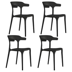 Nordic Backrest Armrest Acrylic Chair with Acrylic Legs for Dining Room Dining Chairs