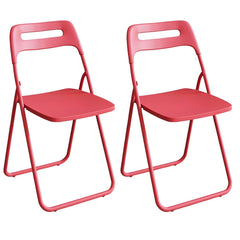 Collapsible Open Back Side Chair with Plastic & Acrylic Material - Modern Kitchen & Dining Dining Chairs