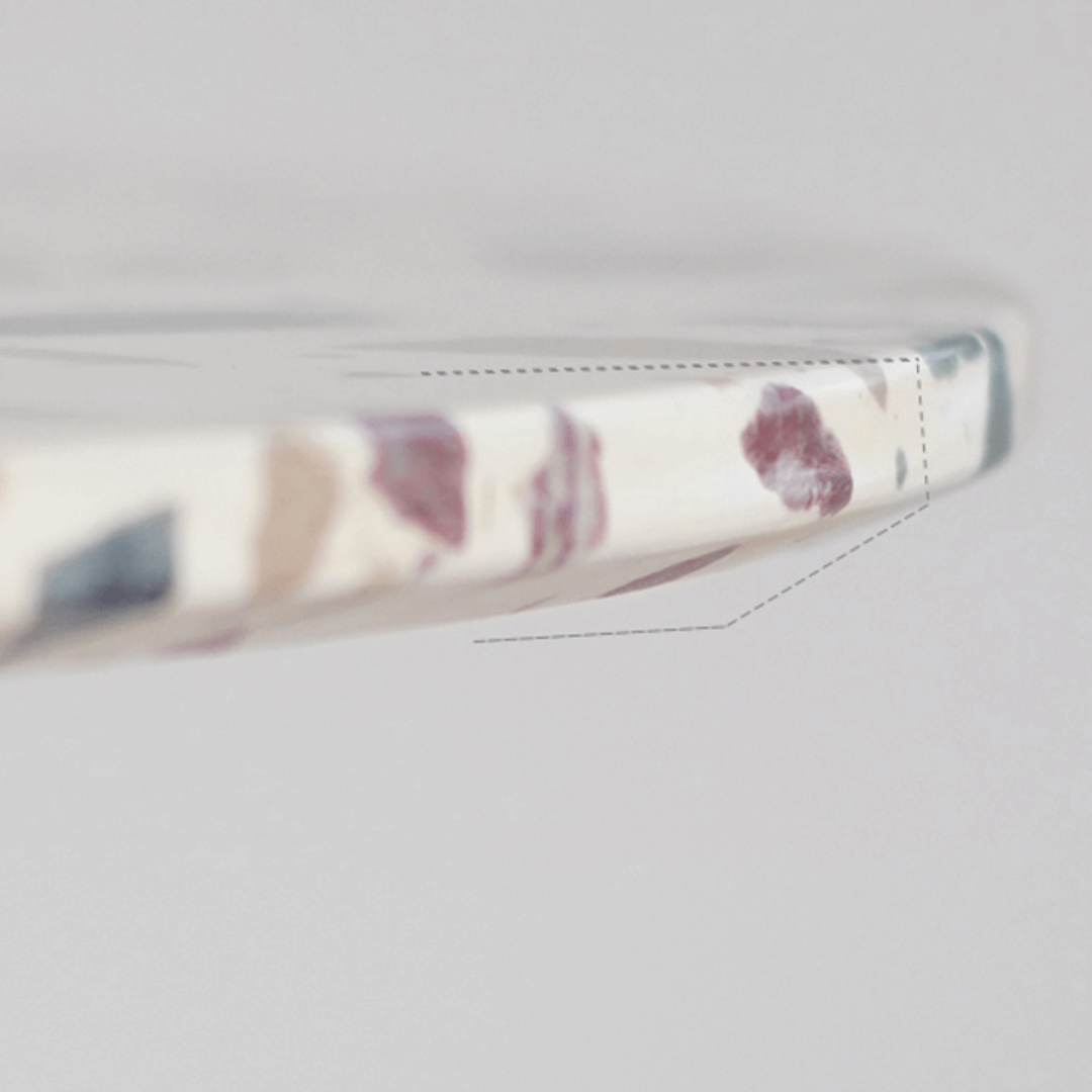 Round terrazzo table ideal for dining or office use with versatile design