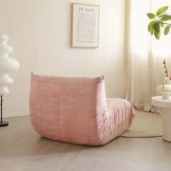 Lazy Compressed Foam Floor Couch Chenille Togo Sofa
