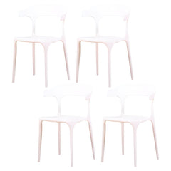 Nordic Armrest Stackable Acrylic Chair with Acrylic Legs for Dining Room Dining Chairs