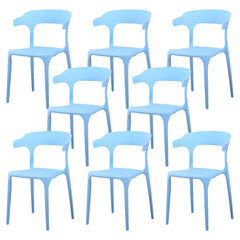 Nordic Armrest Stackable Acrylic Chair with Acrylic Legs for Dining Room Dining Chairs