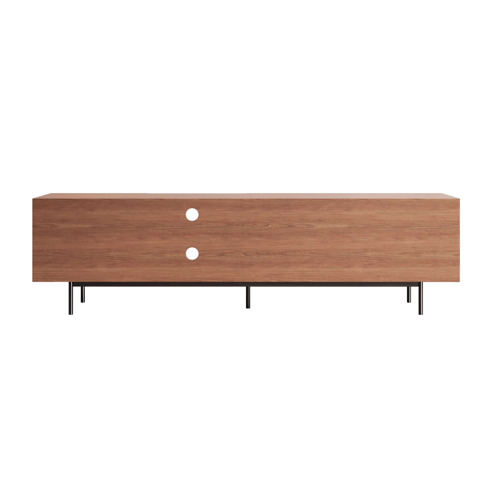 Media console TV stand with 2 drawers and 2 doors, suitable for TVs up to 78 inches