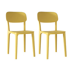 Nordic Backrest Stackable Acrylic Chair with Acrylic Legs for Dining Room Dining Chairs