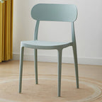 Modern Scandinavian dining chair made of plastic and acrylic, perfect for kitchen and dining areas