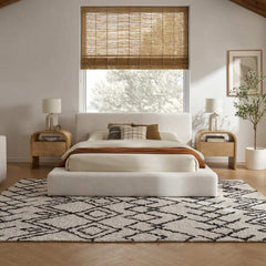 Modern Upholstered Bed Available in Queen & King Sizes