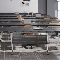 Minimalist Foldable Conference Table Ideal for Training and Business Meetings
