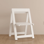 Round folding dining table with marble texture, perfect for small homes and space-saving design