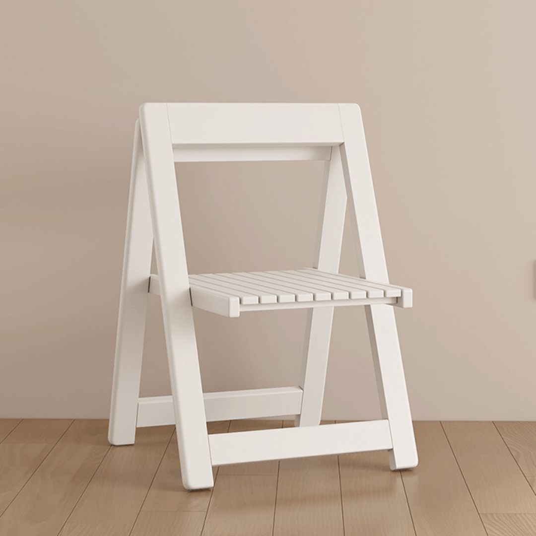 Round folding dining table with marble texture, perfect for small homes and space-saving design