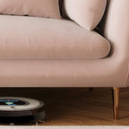 31.5-inch polyester blend tuxedo arm sofa with loose back, perfect for living room seating